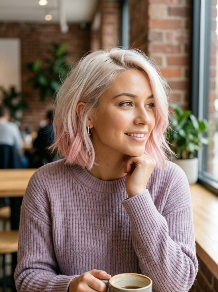 Pink-Tinted Blonde