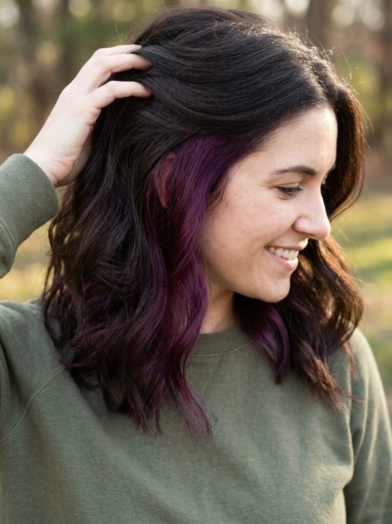 Hidden plum underlayer