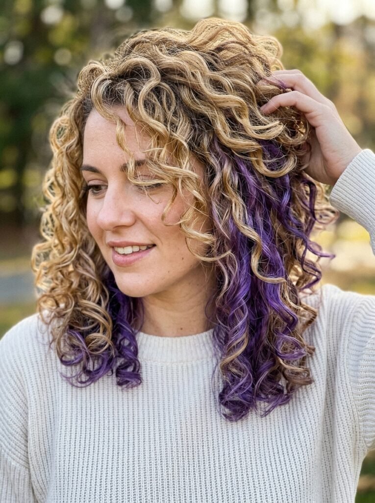 Peekaboo Purple Blonde