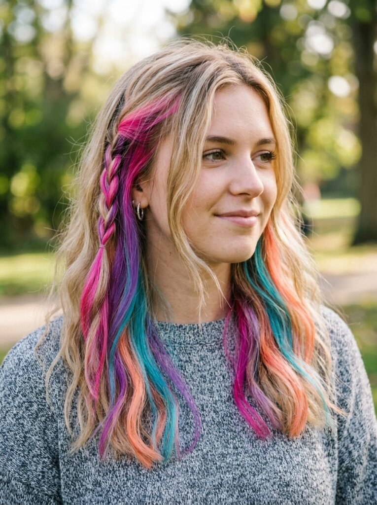 Bright Rainbow Pieces