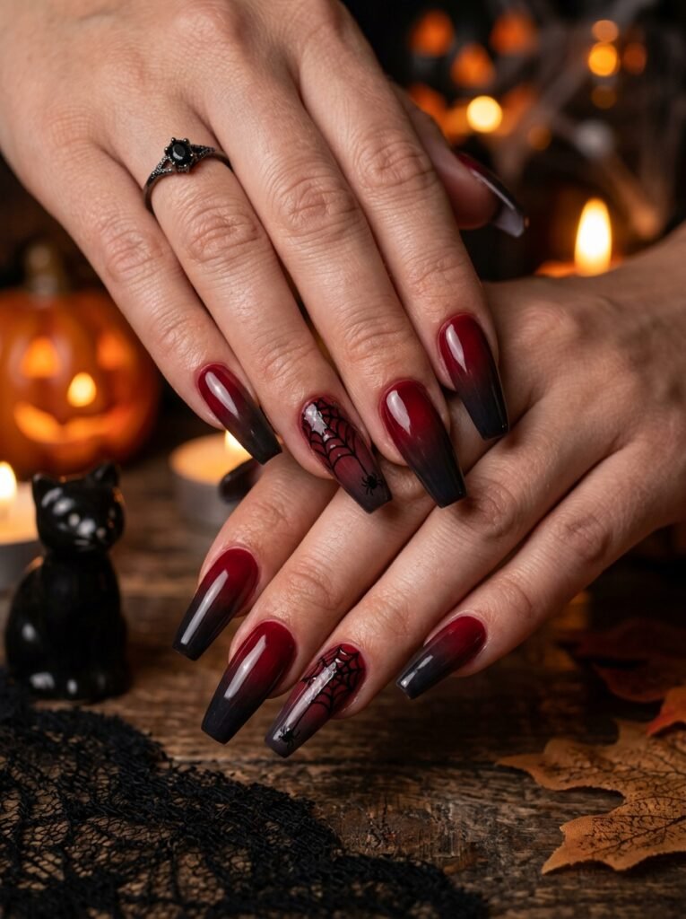 Smoky Red and Black Gradient