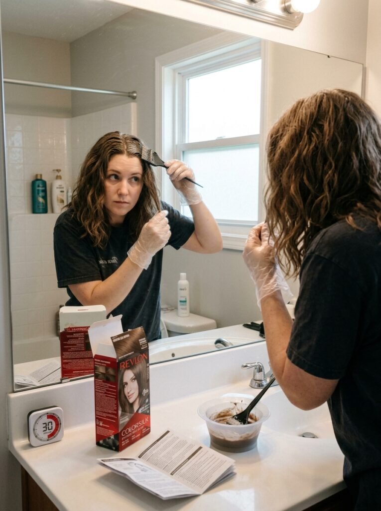 Easy ash brown refresh
