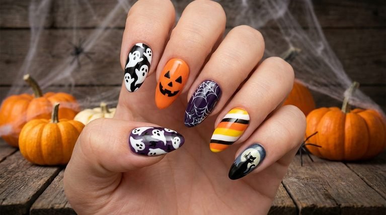 Halloween Nails Inspo Almond: 20 Almond-Shaped Designs for Spooky Season