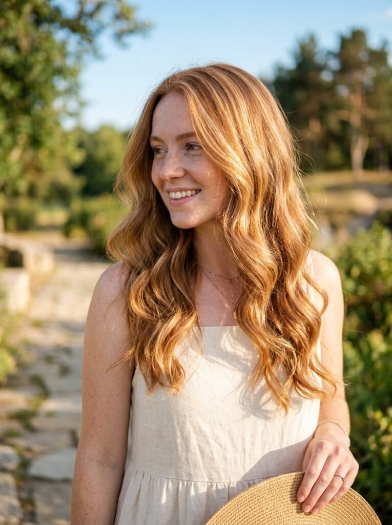 Strawberry Blonde With Warm