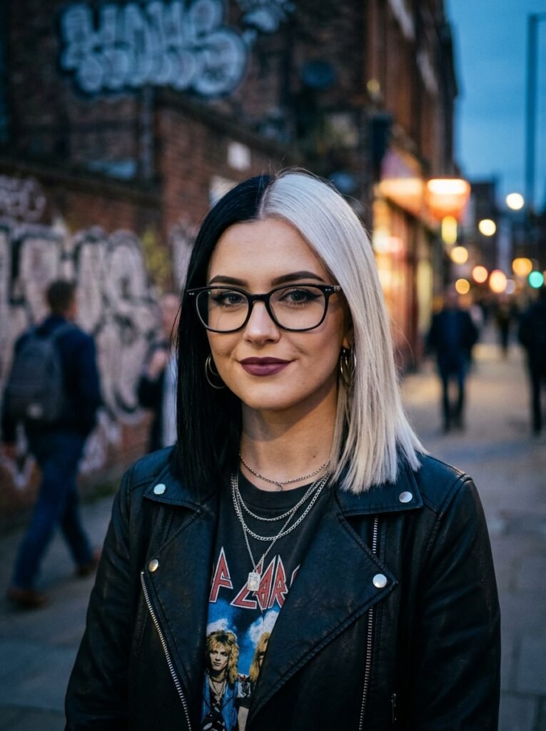 High-Contrast Black and Blonde