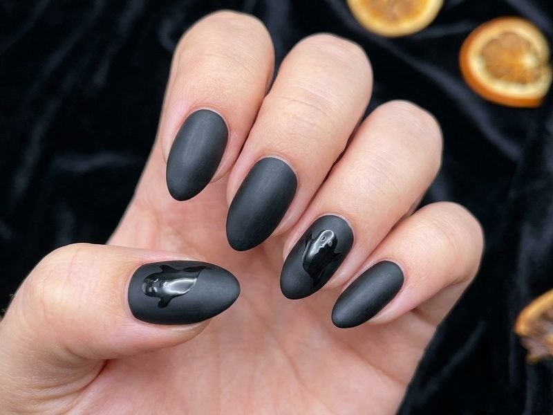 Halloween Nails Ghost Design: 20 Ghost Nail Art Ideas for Spooky Chic Nails