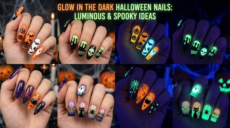 Halloween Nails Glow in the Dark: 20 Luminous and Spooky Ideas