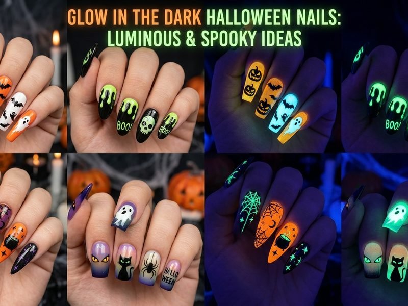 Halloween Nails Glow in the Dark: 20 Luminous and Spooky Ideas