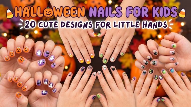 Halloween Nails for Kids: 20 Cute Designs for Little Hands