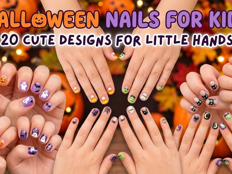 Halloween Nails for Kids: 20 Cute Designs for Little Hands